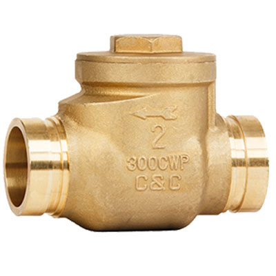 Grooved End - Brass Check Valve