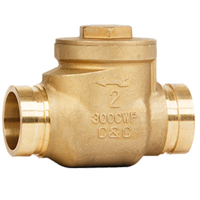 Grooved End - Brass Check Valve